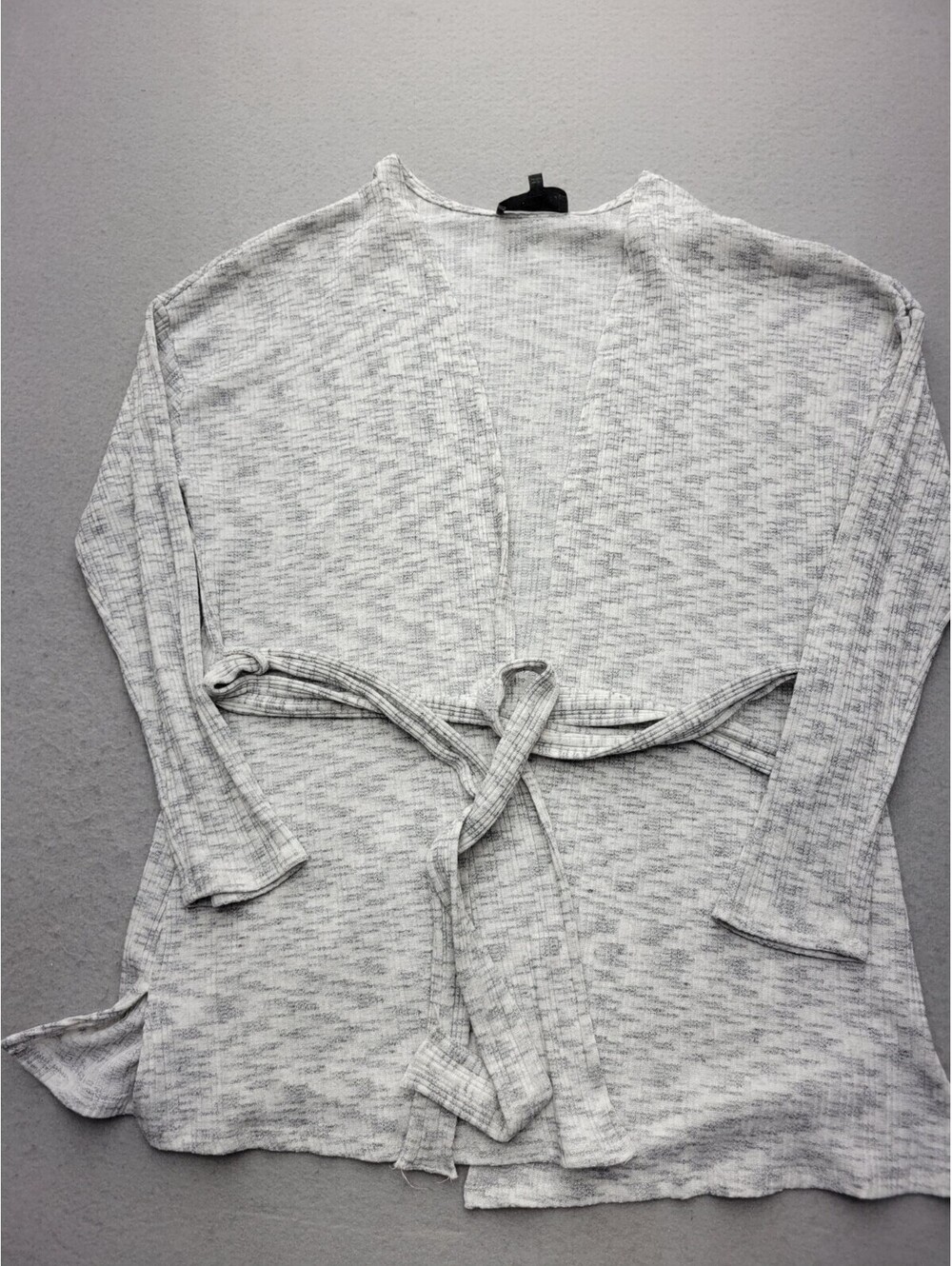Sunday in Brooklyn Womens Sweater Size XL Grey Cardigan Zig Zag Polyester Blend